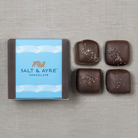 salt & are 4 piece salted chocolate assortment
