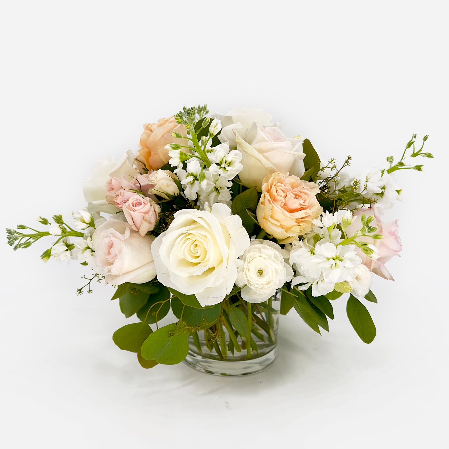 Medium flower arrangement from Artichokes & Pomegranates Floral Design. Order online for delivery or pickup in Santa Fe.