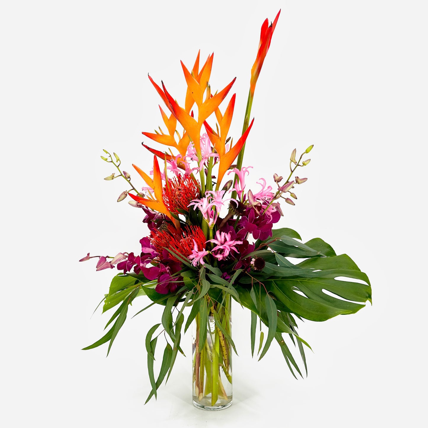Medium flower arrangement from Artichokes & Pomegranates Floral Design. Order online for delivery or pickup in Santa Fe.