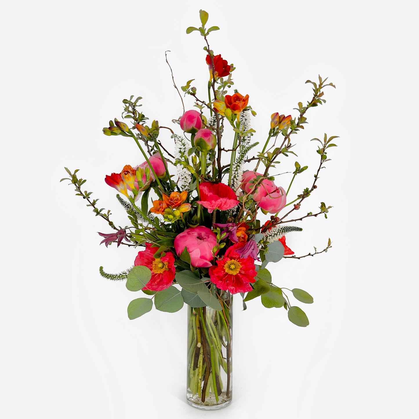 Medium flower arrangement from Artichokes & Pomegranates Floral Design. Order online for delivery or pickup in Santa Fe.