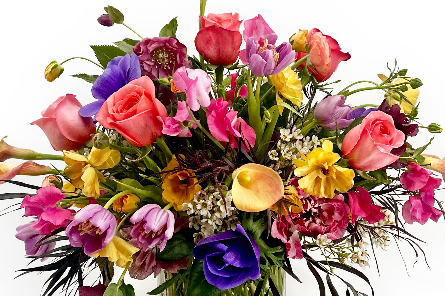 Artichokes and Pomegranates Floral Design flower arrangement with delivery in Santa Fe, New Mexico